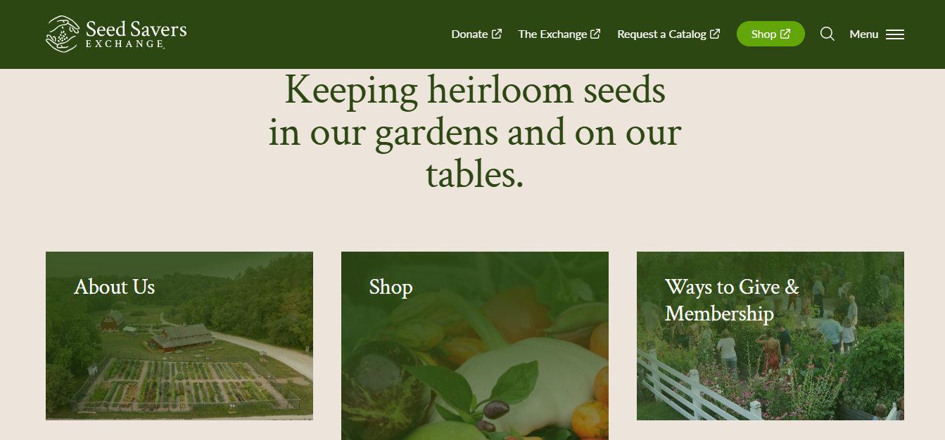 For Historical Heirloom Seekers: Seed Savers Exchange